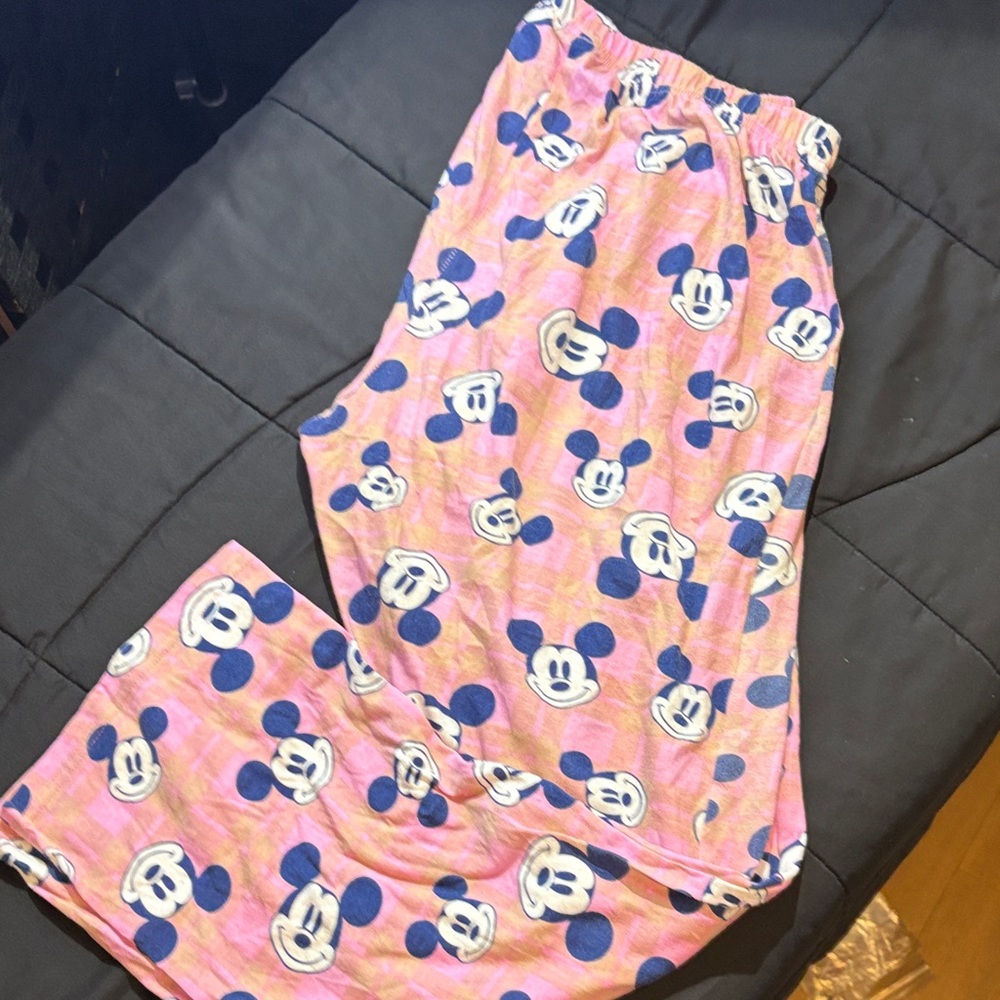 Disney Mickey Mouse Pink Pajama Bottoms